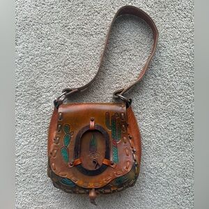 Vintage Handmade Leather bag!!